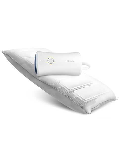 Nitetronic Z6 Smart Anti-Schnarch-Kissen in ergonomischer Seitenansicht