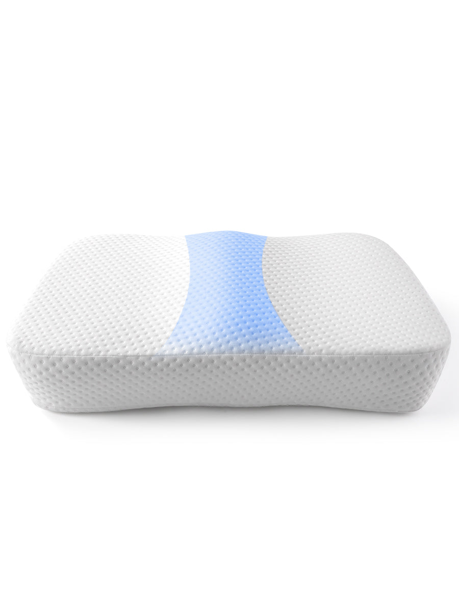 Nitetronic Z10 anti-snoring pillow with breathable material and ergonomic design, ideal for side sleepers.