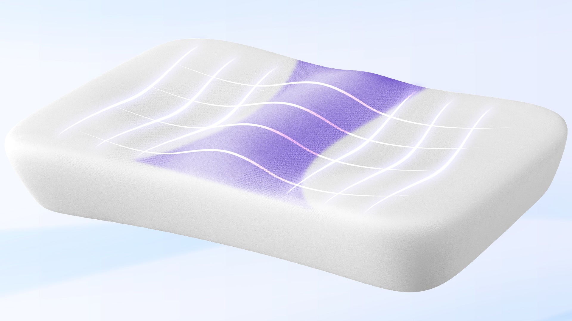 Nitetronic Z10 Seitenschläfer-Anti-Schnarch-Kissen, ergonomisches Design aus hochelastischem Spandex für besseren Schlaf.