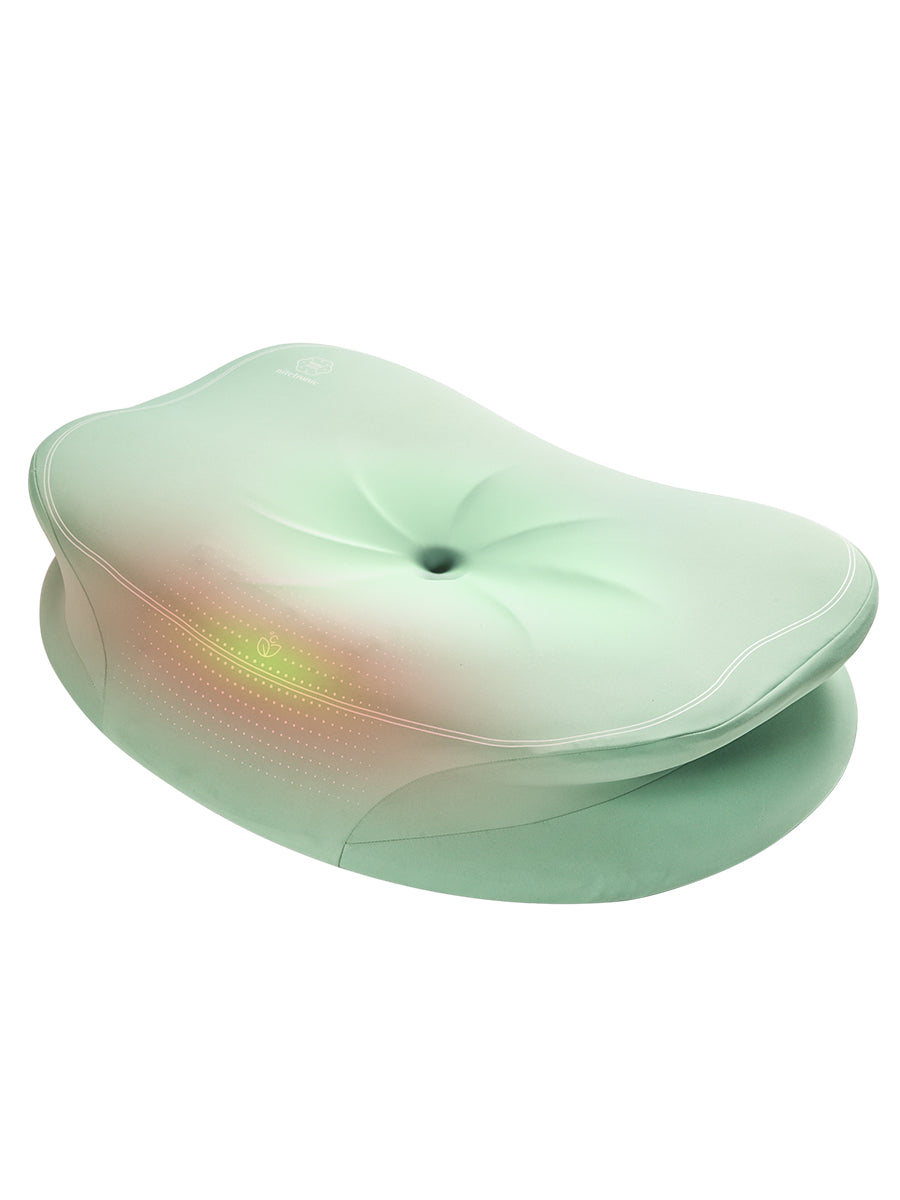 Nitetronic H02 Lotus Nackenstützkissen in mintgrün, ergonomisches Design für besseren Schlaf und Nackenunterstützung.